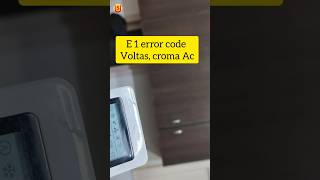 E 1 error code Lloyd AC problem and solution e1 error Lloyd AC kaise thik kare shorts lloyd ac [upl. by Jakob]