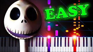 This Is Halloween  EASY Piano Tutorial [upl. by Jessa785]