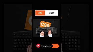 CSS Quiz css css3 webdevelopment programmingquiz cssmcq cssanimation [upl. by Adihaj19]