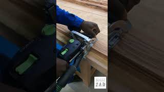 Usinage domino sur bois serpent menuiserie exotique woodworking wood festool [upl. by Hedy211]