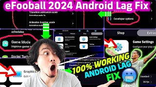 How To Fix Lag In eFootball 2024 Android  14gb RAM  eFootball 2024 graphics config [upl. by Cardwell]