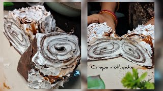 Crepe roll cake recipe Afrinskitchen599 [upl. by Catharina]