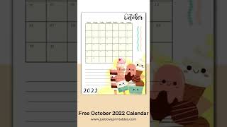 Free October 2022 Calendar calendar printable [upl. by Elakram]