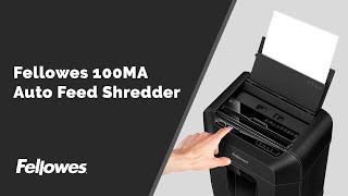 Fellowes 100MA Auto Feed Shredder [upl. by Naginnarb673]