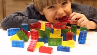 Lego Gummy Blocks  How To Make It [upl. by Nosak]