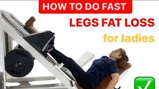 LEGS FAT LOSS best machine to lose from legs [upl. by Nnahaid]