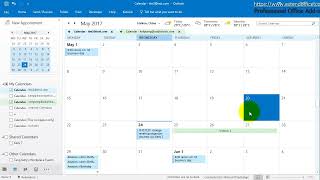 How to print calendars in overlay mode in Outlook [upl. by Ydwor920]