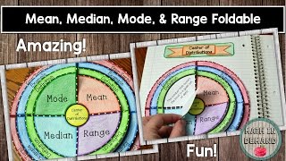 Mean Median Mode and Range Wheel Foldable [upl. by Appilihp]