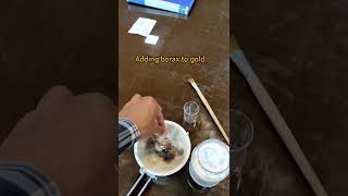 Adding borax to black powder gold [upl. by Bland]