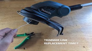 MAKITA DUR181Z Strimmer line replace  Install new string trimmer line [upl. by Maiga]