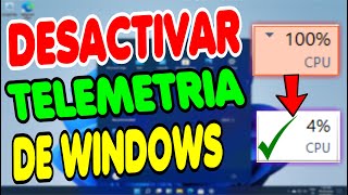 MEJORAR EL RENDIMIENTO DE TU PC Desactivando la Telemetría de Windows 2024 [upl. by Eiral662]