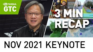 GTC November 2021 Keynote Highlights with NVIDIA CEO Jensen Huang [upl. by Foster268]