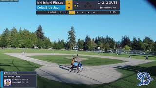 Mid Island Pirates vs Delta Blue Jays Bantam PBL 20240511 [upl. by Brainard]