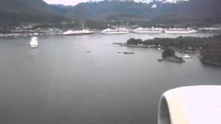 Alaska Airlines 737400 Landing in Ketchikan [upl. by Terrance196]