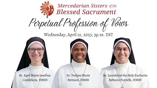 Mercedarian Profession of Perpetual Vows  April 2023 [upl. by Enyamart]