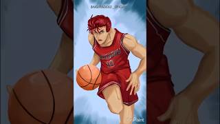 Hanamichi drawing Slam Dunk art anime parati foryou [upl. by Tenaj394]