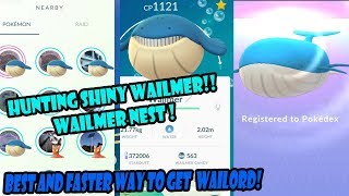 POKEMON GO WAILMER NEST FOUND  HOW TO GET WAILMER CANDY FASTER  WORLDS FIRST WAILORD [upl. by Atrim]