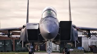 1st Time F15E Strike Eagles Takeoff At Lakenheath In 2023 [upl. by Atikcir]