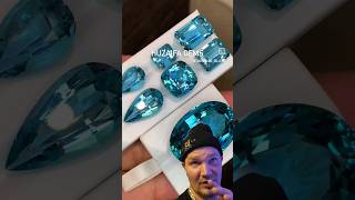 From Rough Aquamarine Crystal to Beautifully Faceted Gems shorts aquamarine balltmaxreacts gems [upl. by Esimehc]