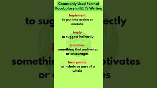 Commonly Used Formal Vocabulary in IELTS Writing [upl. by Britta]