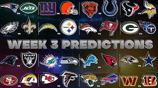 NFL Week 3 Predictions [upl. by Omidyar]