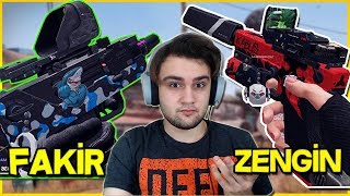 ZENGİNİN TABANCASI VS FAKİRİN SİLAHI  5 GLOCK18 VS 0 MAC10 ZULA [upl. by Siderf]