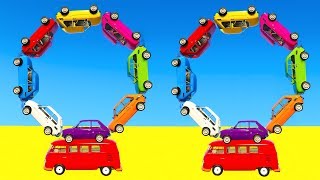 LEARN COLOR CARS BUS with Superheroes Cartoon for kids and babies [upl. by Attey]