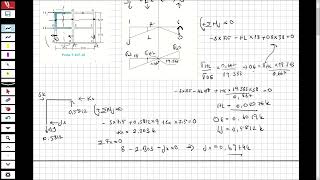 STRUCTURAL ANALYSIS  CANTILEVER METHOD SOLVED QUESTION 1 [upl. by Sachiko]