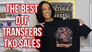 The Best DTF Transfers for your business TKO SALES 1 Day Shipping No Minimuns WOW [upl. by Nuriel]