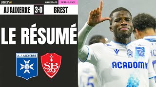 AJ Auxerre  Brest 30 Le Résumé  Ligue 1 20242025 [upl. by Nazarius]