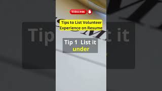 Tips To List Volunteers Experience On Resume  CareerHub short shorts education jobinterview [upl. by Ostraw]