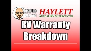 RV Warranty Length Breakdown with Josh the RV Nerd [upl. by Eilrahc]