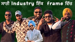 sari industy ik frame vich  Ammy virk  Garry sandhu  G khan  Khan Saab Kaka  first Interview [upl. by Ewolram703]