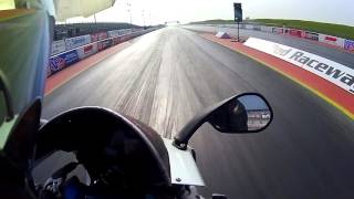 Aprilia RS125  14 mile Santa Pod Raceway 149s 86mph POV [upl. by Kalina118]