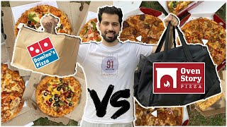 Ovenstory VS Dominos  Which is the best pizza in town  Ultimate Pizza Battle [upl. by Darnell]