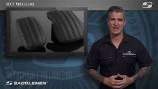 Easy Removable Pillion Pads  Product Overview  Saddlemen [upl. by Sinnard32]