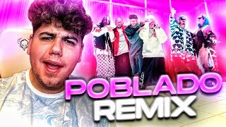 EL REMIX MAS HP 😝🔥 reaccion a Poblado Remix Official Video [upl. by Gregoire]