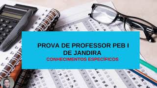 CORREÇÃO DA PROVA DE PROFESSOR PEB 1 INDEPAC JANDIRASP 1 [upl. by Paulina]