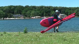 Inflatable Windsurfing auf dem Fühlinger See in Köln mit Tamahoo Freeride 500 und NKX Windsurf SUP [upl. by Mahseh]