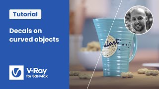 VRay for 3ds Max — Adding realistic stickers and labels to curved objects [upl. by Lepper]