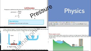 Pressure part A Sec18 IGCSE and O level Physics 5054 [upl. by Lainahtan]