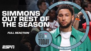 FULL REACTION Ben Simmons to sit out rest of the season for the Nets  NBA Today [upl. by Ahsiek797]