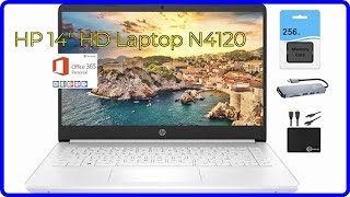 REVIEW 2024 HP 14quot HD Laptop N4120 ESSENTIAL details [upl. by Inness]