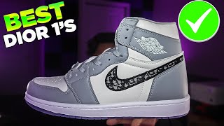 Jordan 1 quotDiorquot Review  DHGate Shoes Review  Is DHGate a SCAM [upl. by Ekud]