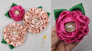 tutorial de flores eternas  aprende hacer flores con cinta [upl. by Hammer]