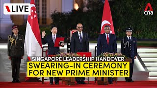 LIVE Lawrence Wongs swearingin as Singapores new Prime Minister [upl. by Yenaj]