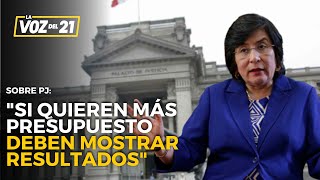 Marianella Ledesma sobre PODER JUDICIAL quotSi quieren más presupuesto DEBEN MOSTRAR RESULTADOSquot [upl. by Aciret]