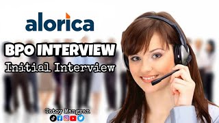 BPO INTERVIEW Alorica Initial Interview  Totoy Mangyan [upl. by Irehs]