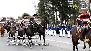 Desfile Bomberos y Huasos Fiestas Patrias Región de Ñuble 2024 en Chillán Viejo paradamilitar2024 [upl. by Kitty]