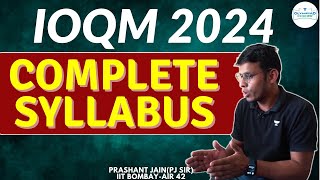 Breaking Down the Complete Syllabus for IOQM 2024  Prashant Jain  Olympiad Corner [upl. by Enuj]